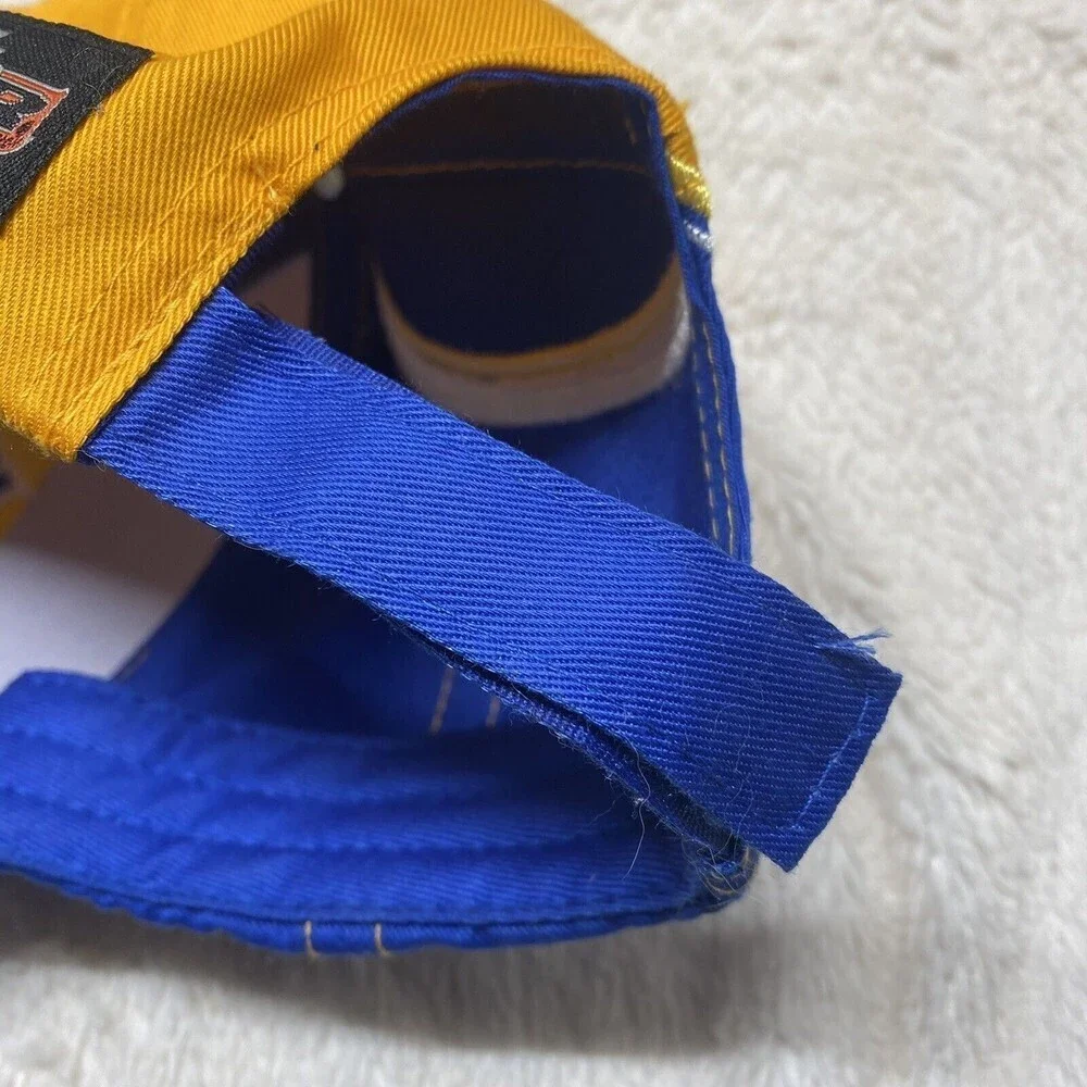 NAPA Racing Adjust Dad Hat NASCAR Ron Copp #28 Blue Yellow Embroidered S…